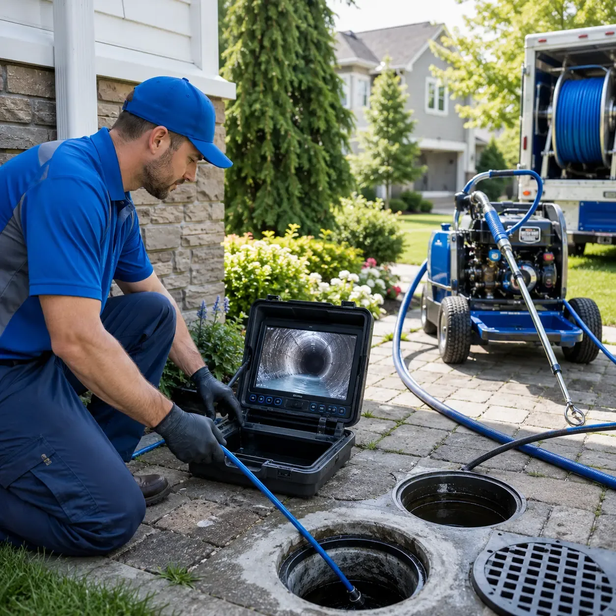 Outdoor drain cleaning professionals serving Portsmouth, IA